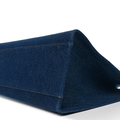 Versace Denim Calfskin La Medusa Tote Bag Blue 9 of 9
