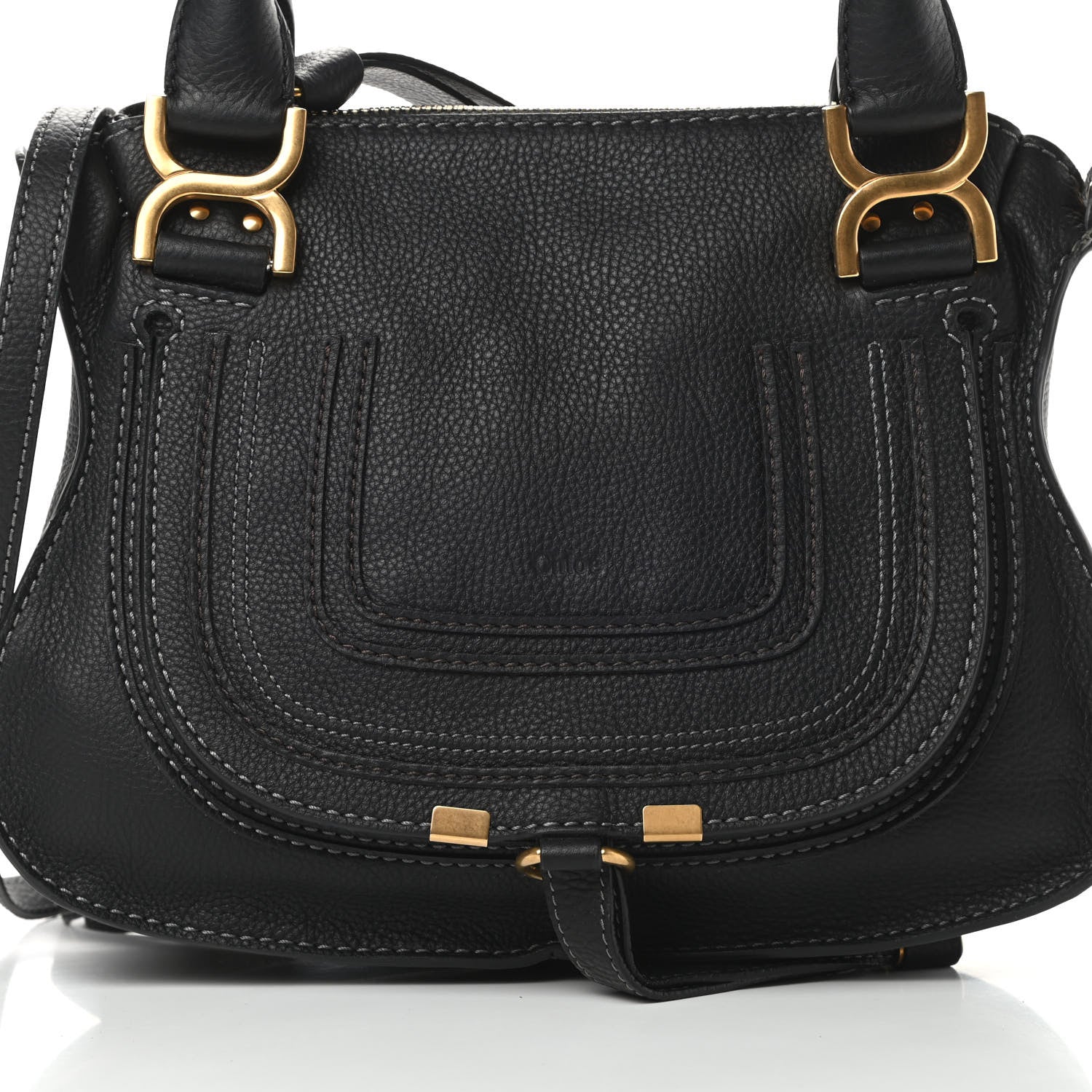Chloe Calfskin Small Marcie Satchel Black 8 of 14