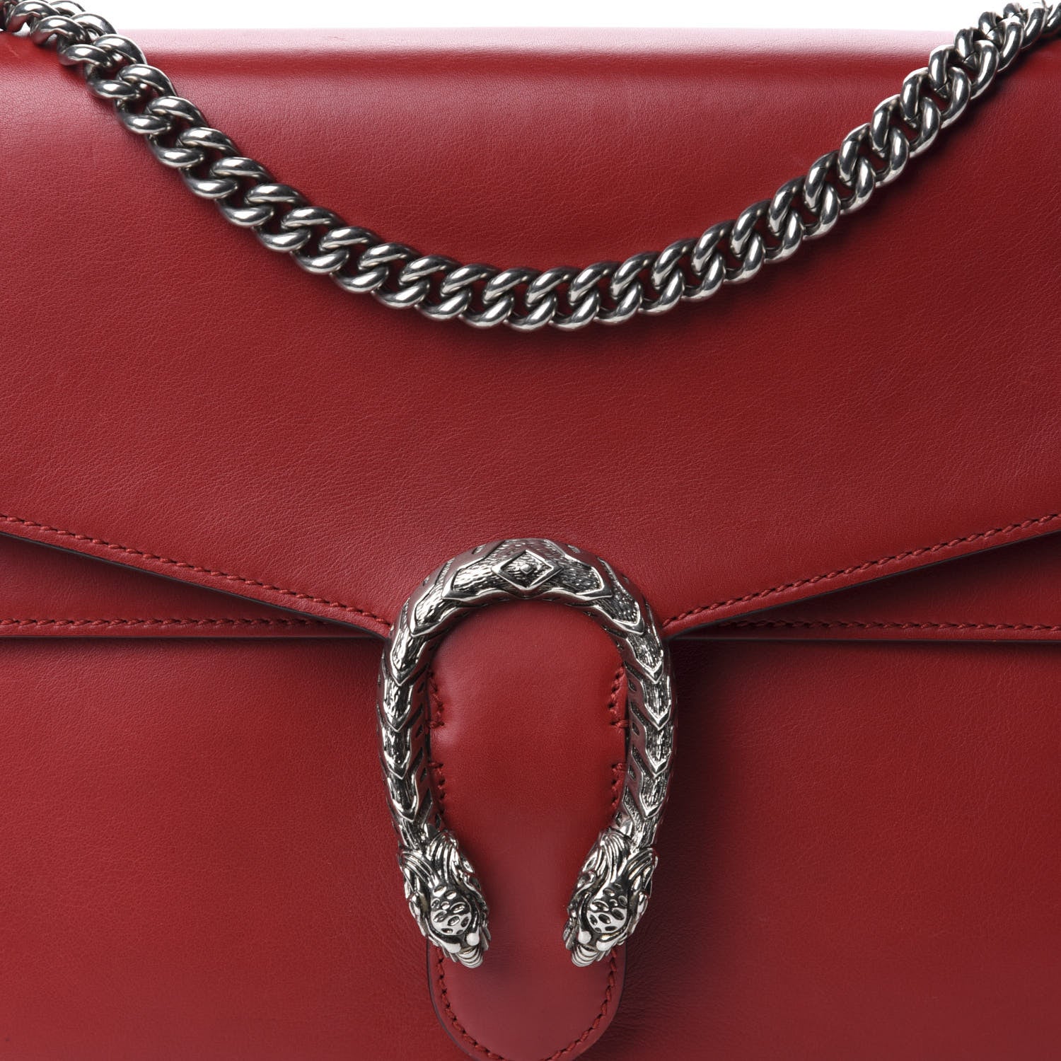 Gucci Calfskin Medium Dionysus Shoulder Bag Hibiscus Red 10 of 10