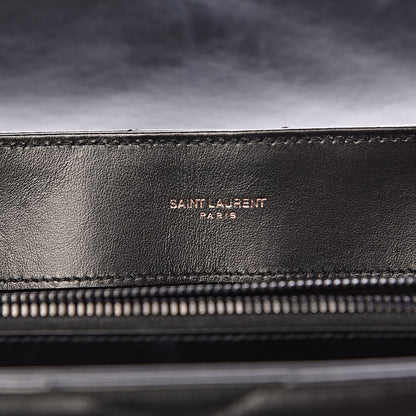 Saint Laurent Calfskin Y Quilted Monogram Medium Loulou Chain Satchel Black 5 of 12