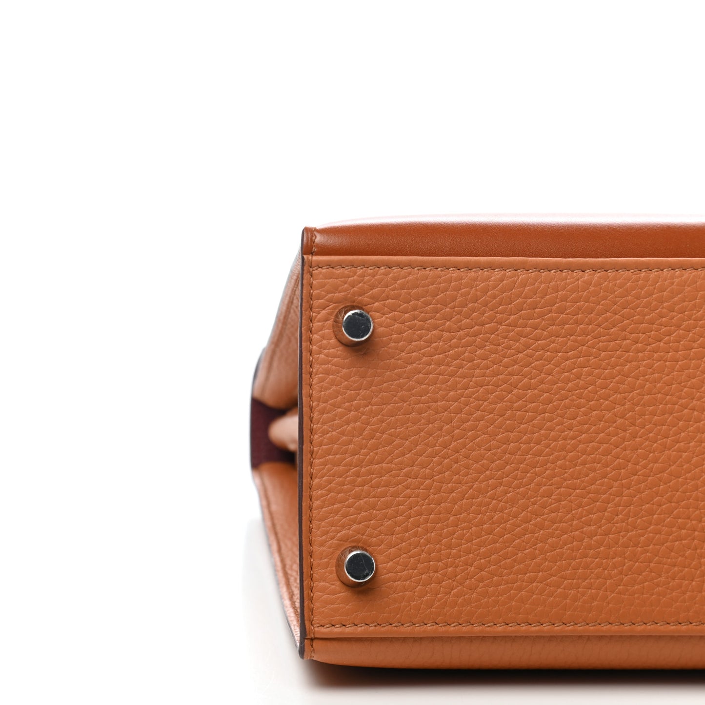 Taurillon Clemence Epsom Tadelakt Kellygraphie Lettre S Kelly Sellier 28 Toffee Ambre Fauve