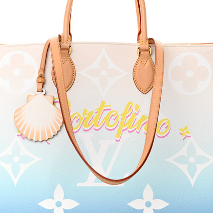 Louis Vuitton Monogram Giant Raffia Portofino By The Pool Onthego GM Blue 7 of 15