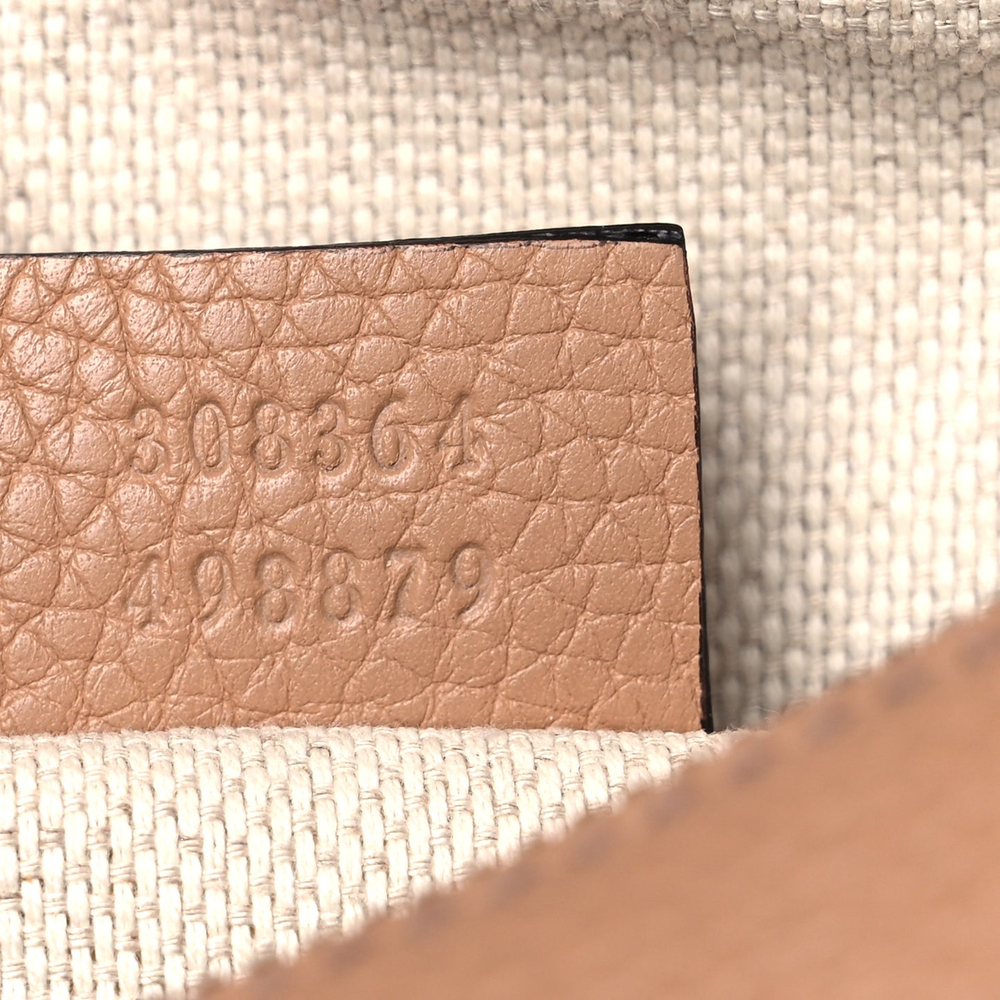 Pebbled Calfskin Small Soho Disco Bag Camelia