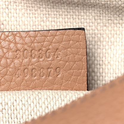 Gucci Pebbled Calfskin Small Soho Disco Bag Camelia 13 of 35