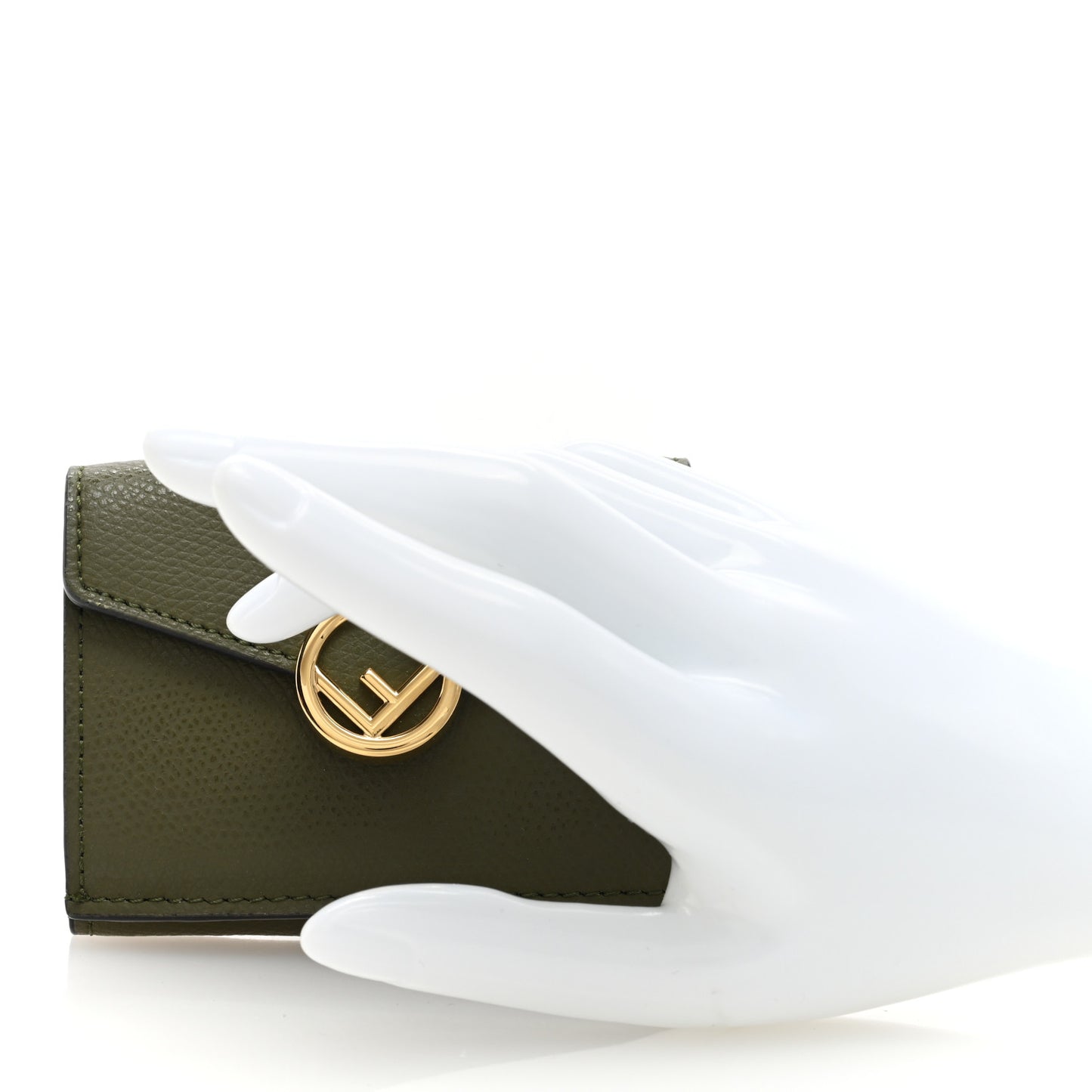 Vitello Cruise F is Fendi Micro Tri-Fold Envelope Wallet Asparago