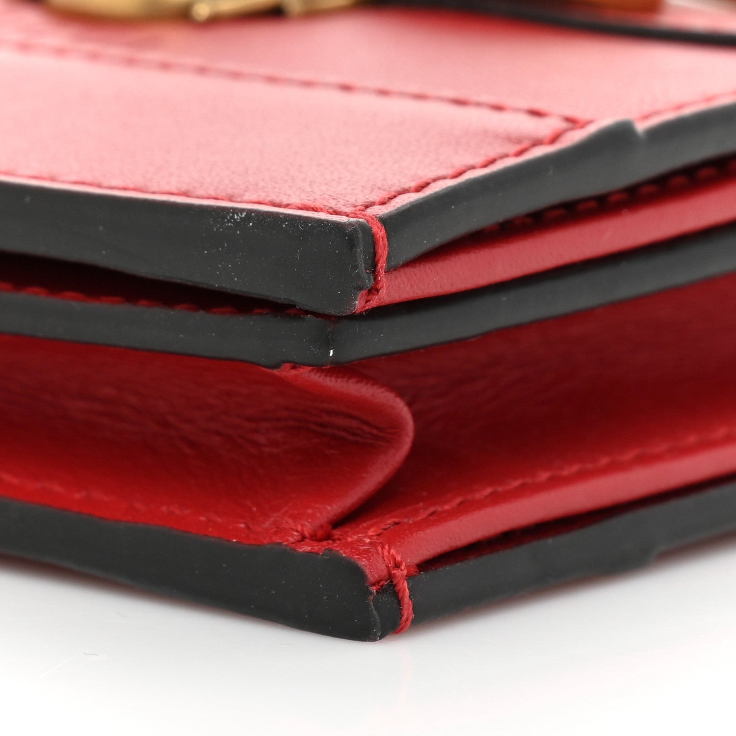 Gucci Calfskin Queen Margaret Card Case Wallet Red 9 of 9