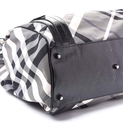 Burberry Nylon Beat Check Victoria Tote Black 5 of 9