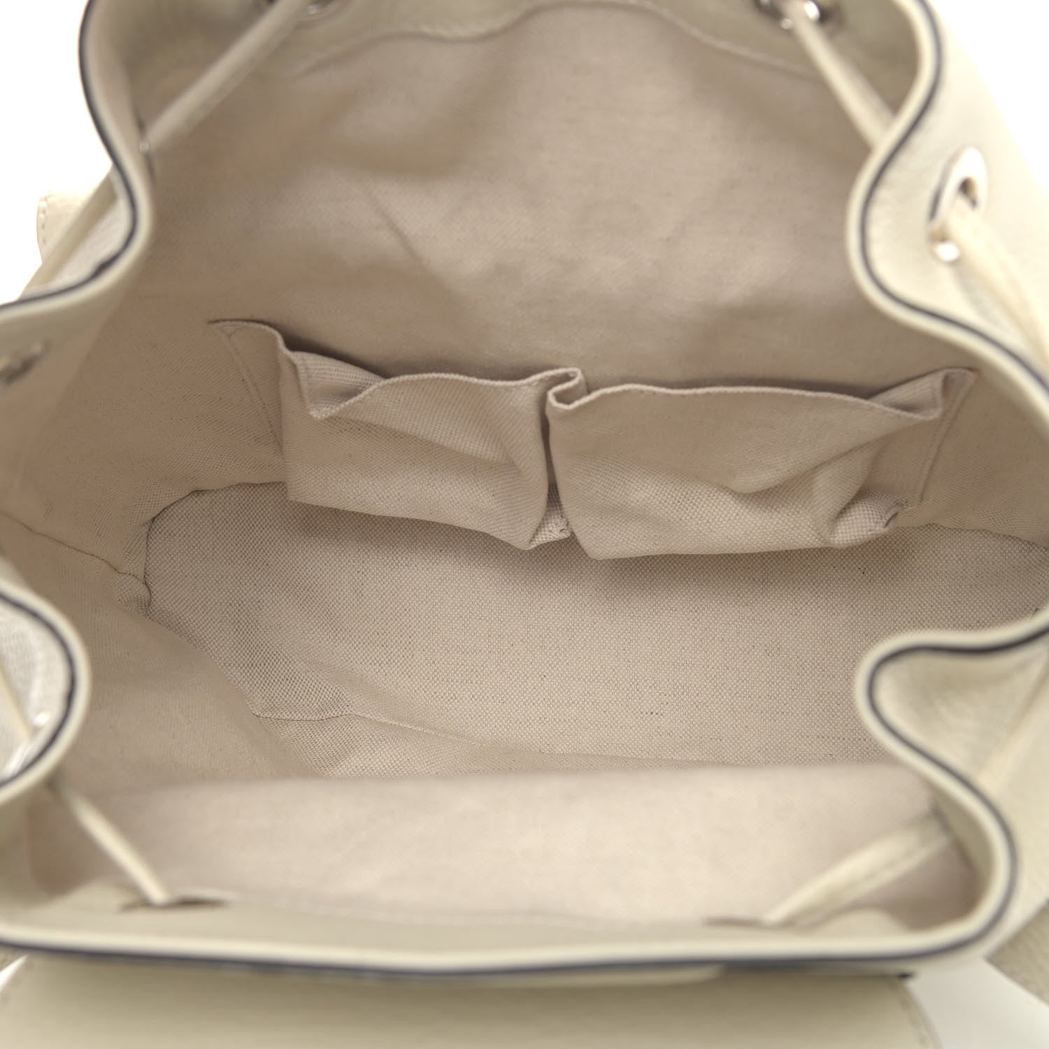 Gucci Cellarius Calfskin Medium Bamboo Backpack Mystic White 5 of 9