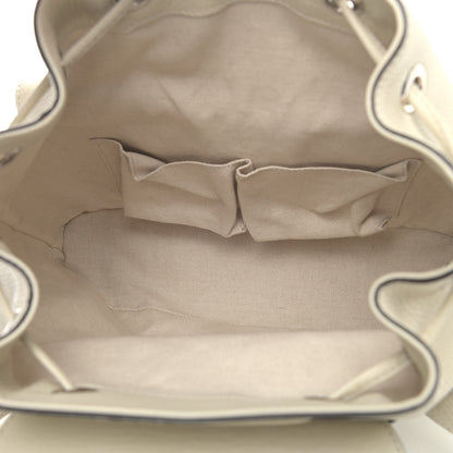 Gucci Cellarius Calfskin Medium Bamboo Backpack Mystic White 5 of 9