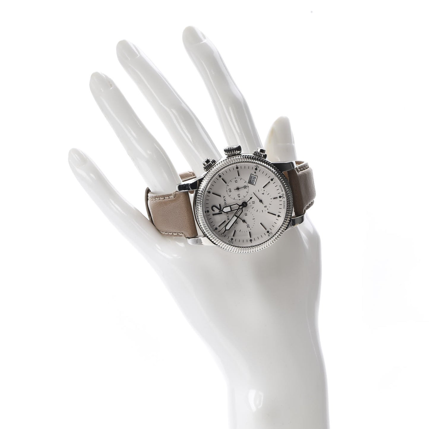 Stainless Steel Calfskin 42mm Chronograph Quartz Watch BU7816