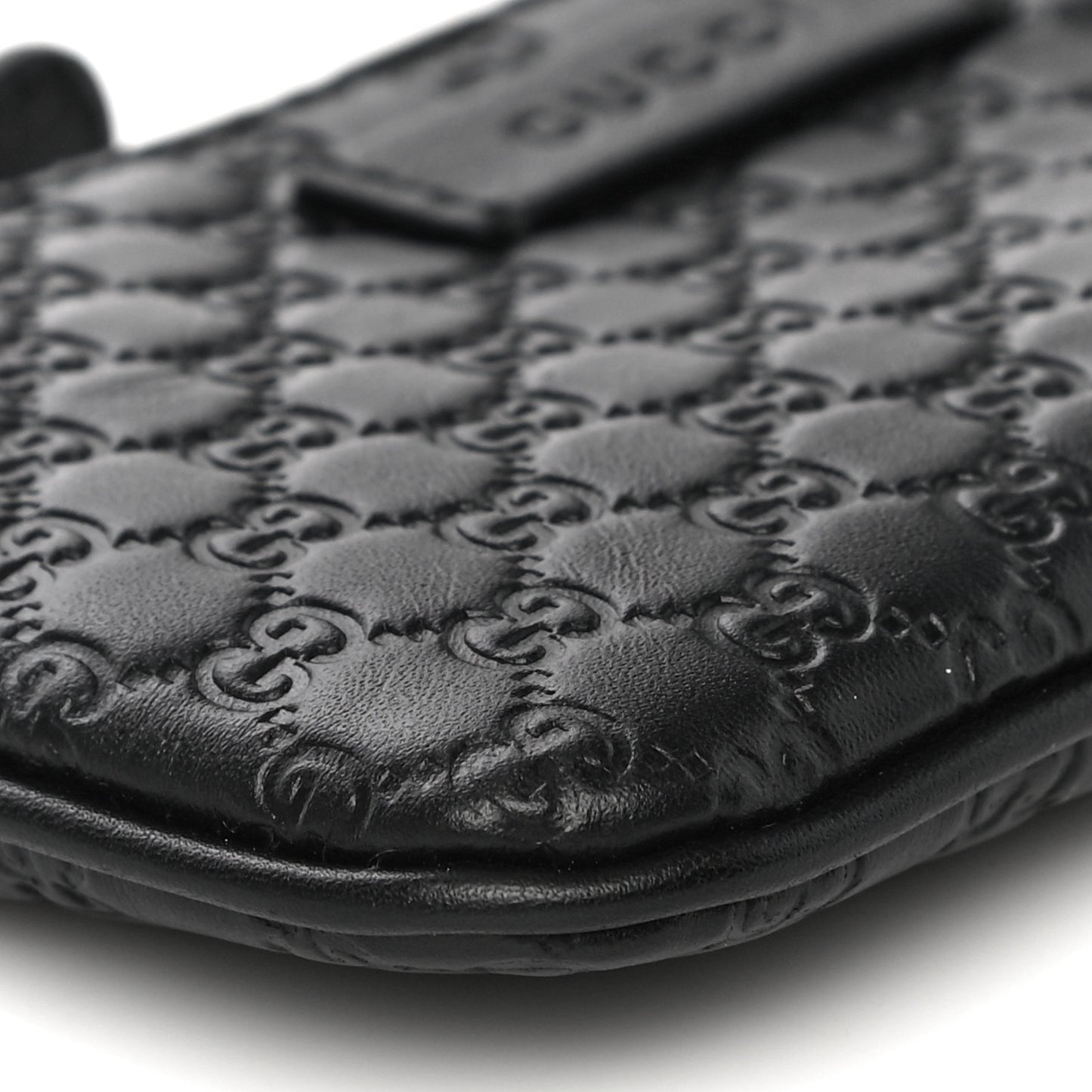 Microguccissima Key Ring Coin Case Black
