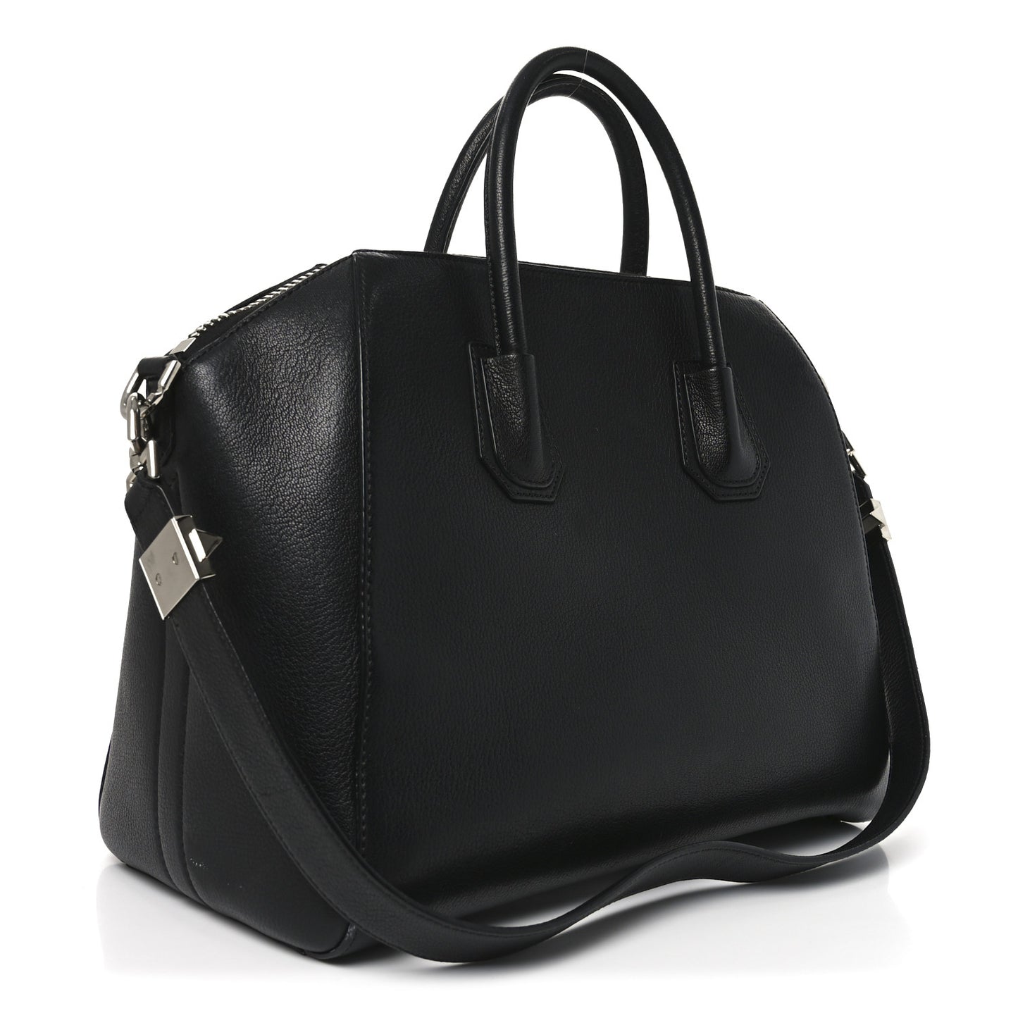 Sugar Goatskin Medium Antigona Black