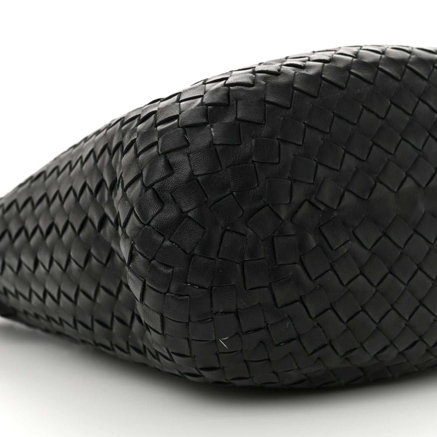 Nappa Intrecciato Bucket Bag Black