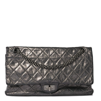 Chanel Metallic Aged Calfskin Quilted 2.55 Reissue 226 Flap Silver 1 of 8