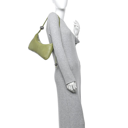Jacquemus Calfskin Lizard Embossed Le Bious Perle Large Green 2 of 11