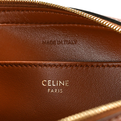 Celine Smooth Calfskin Cuir Triomphe Mini Camera Shoulder Bag Tan 6 of 8