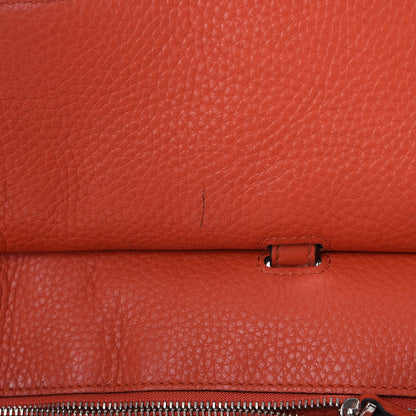 Gucci Cellarius Calfskin Large Bamboo Daily Top Handle Bag New Dark Orange 11 of 18