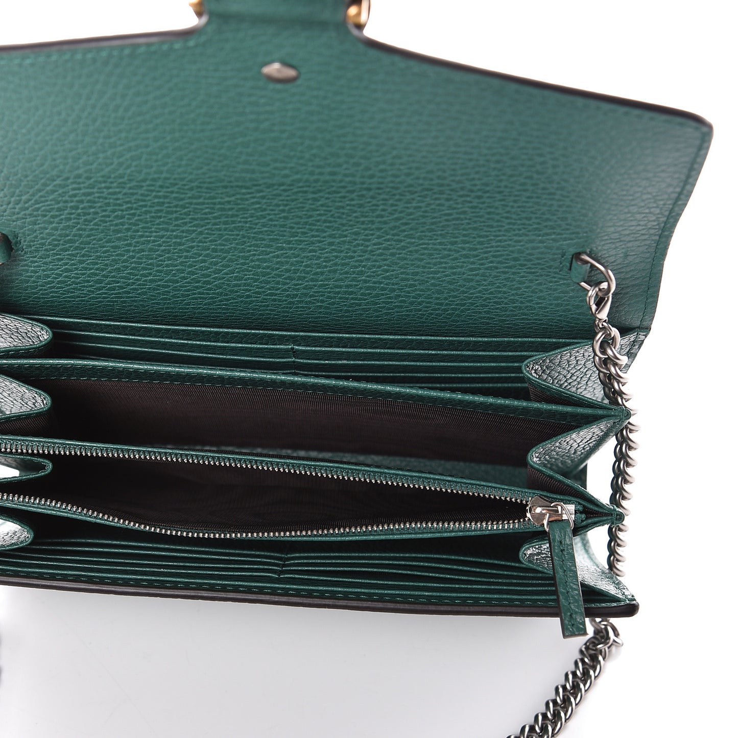 Calfskin Mini Dionysus Chain Wallet Emerald