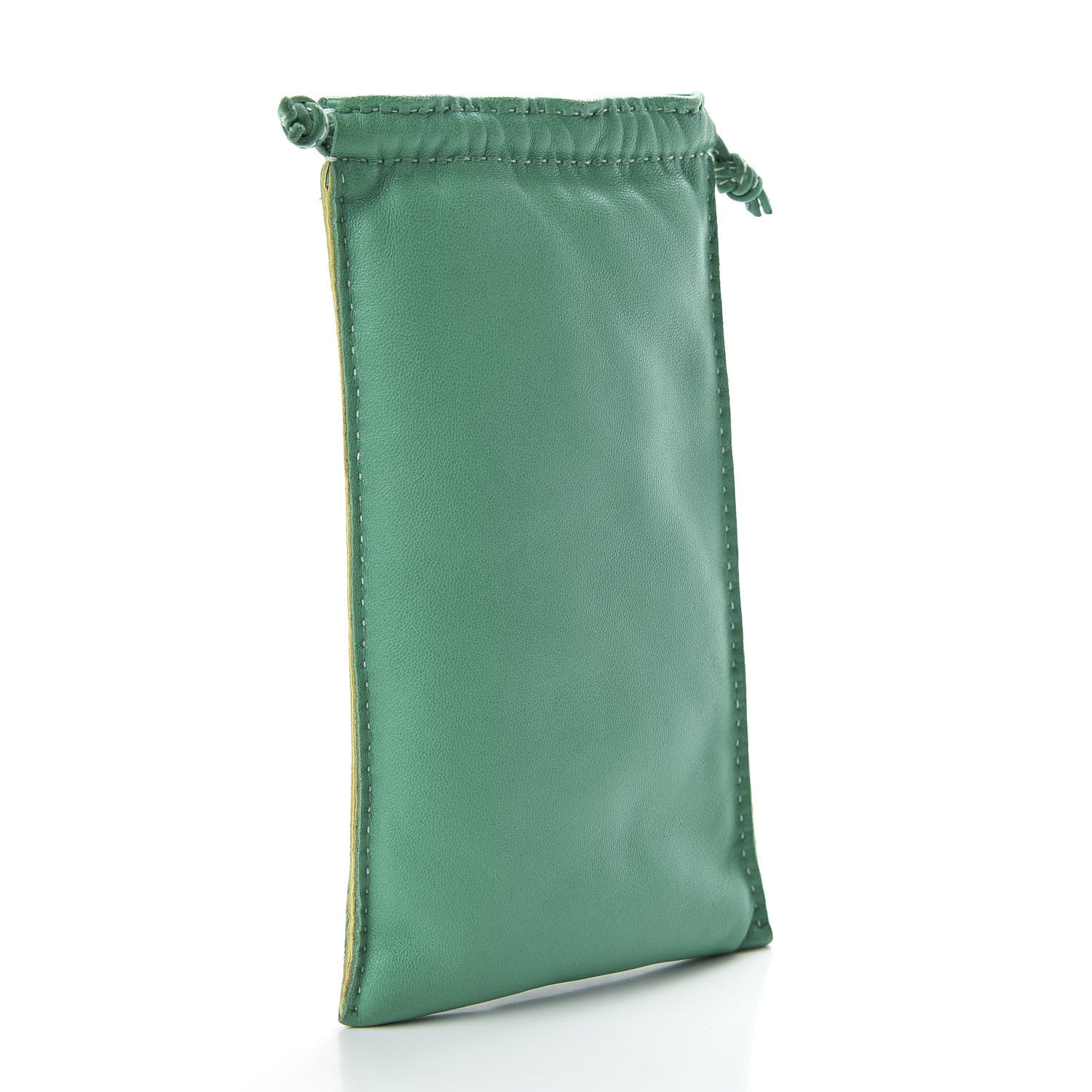 Hermes Lambskin Pilo Pouch Menthe Lime 3 of 6
