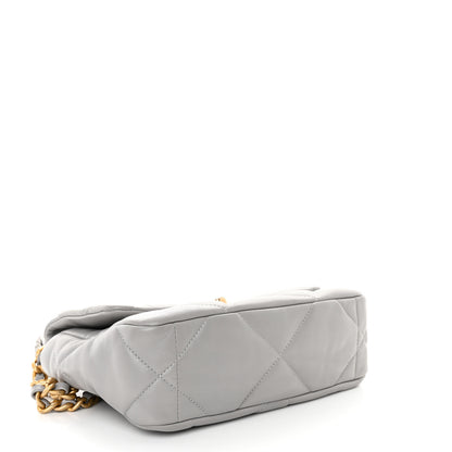 Chanel Lambskin Quilted Medium Chanel 19 Flap Grey 4 of 10