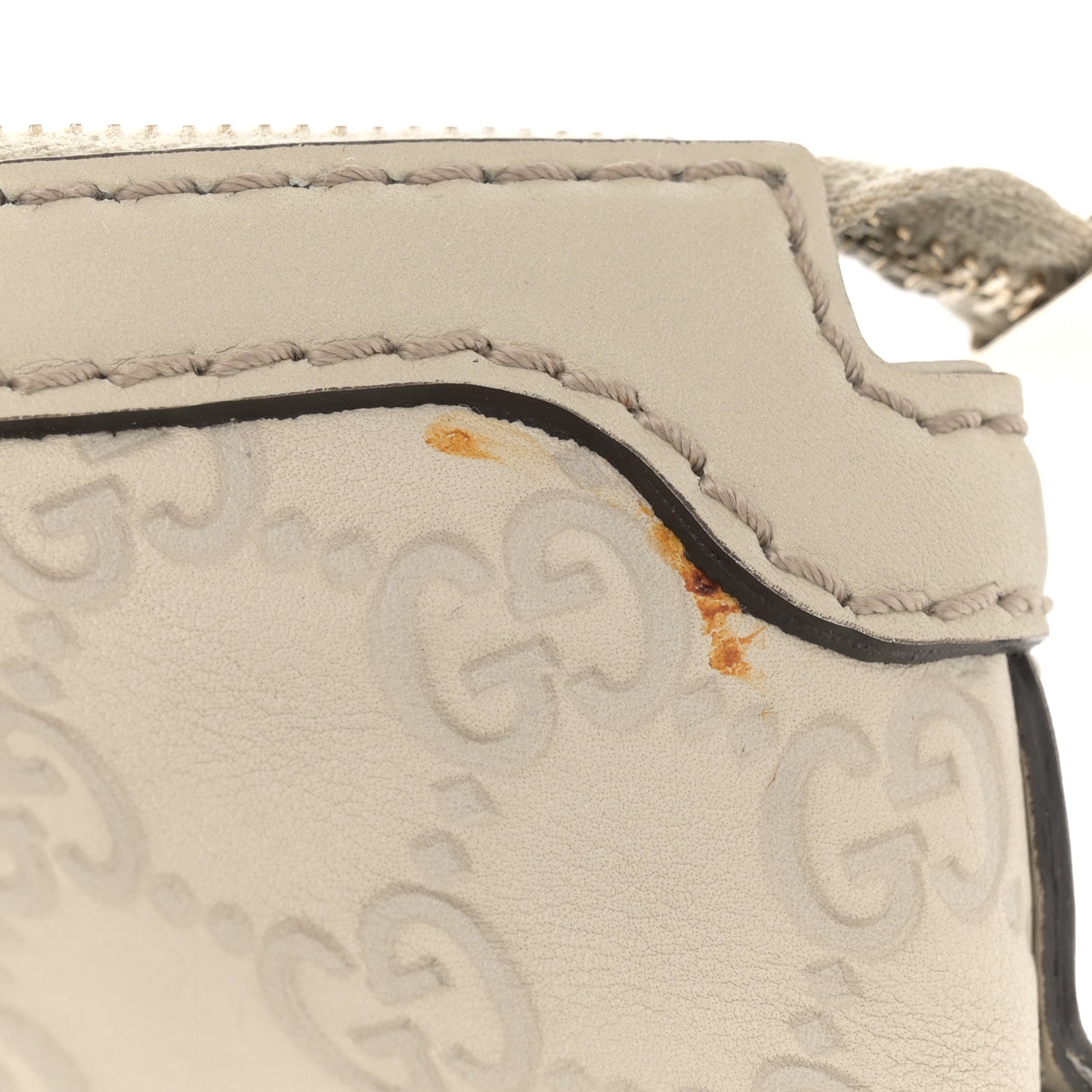 Gucci Guccissima Medium Sukey Tote White 11 of 16