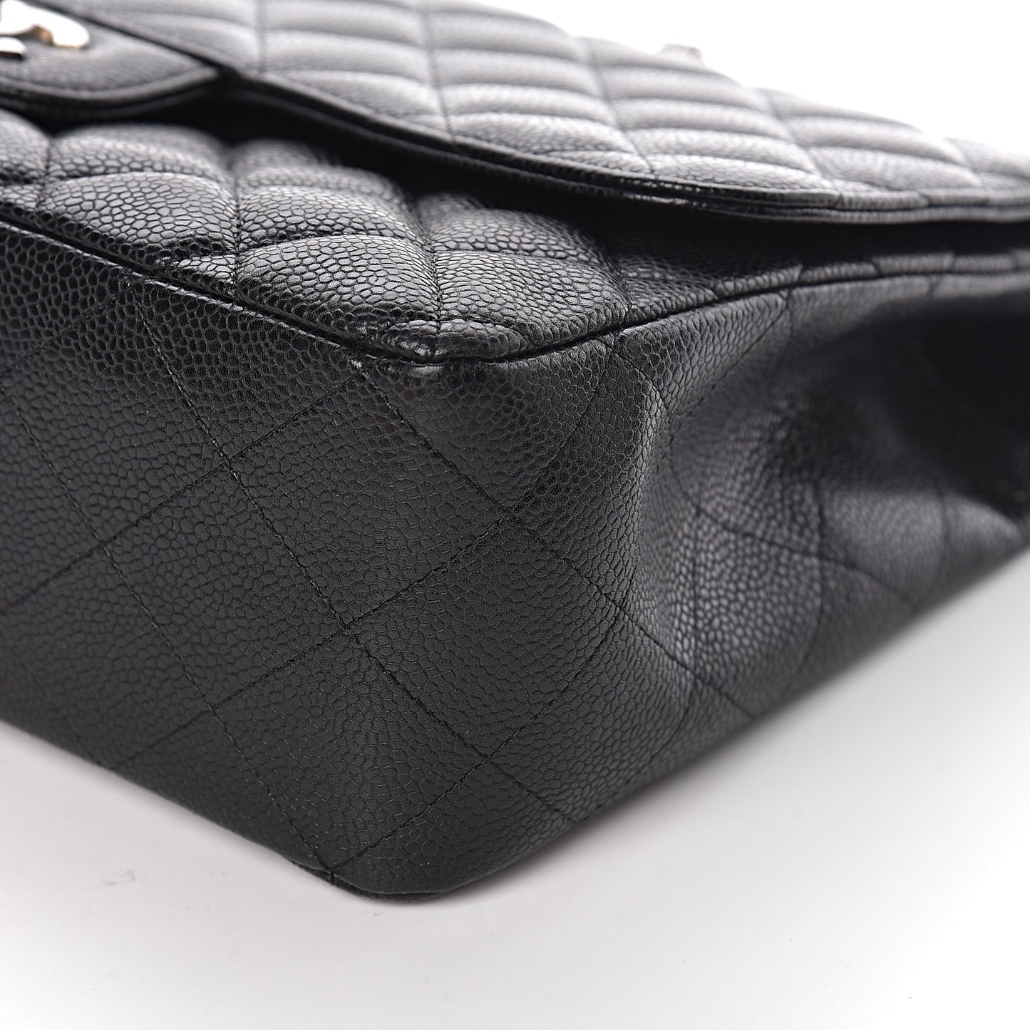Caviar Quilted Jumbo Single Flap Black