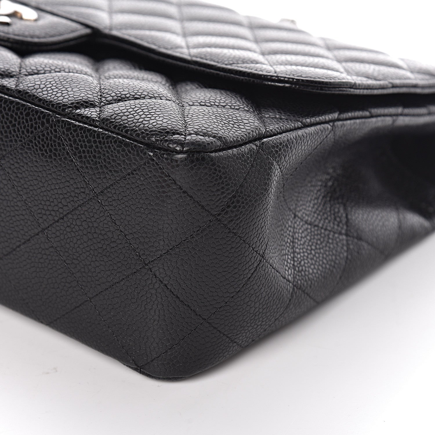 Chanel Caviar Quilted Jumbo Single Flap Black 9 of 11