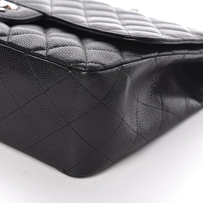 Chanel Caviar Quilted Jumbo Single Flap Black 9 of 11
