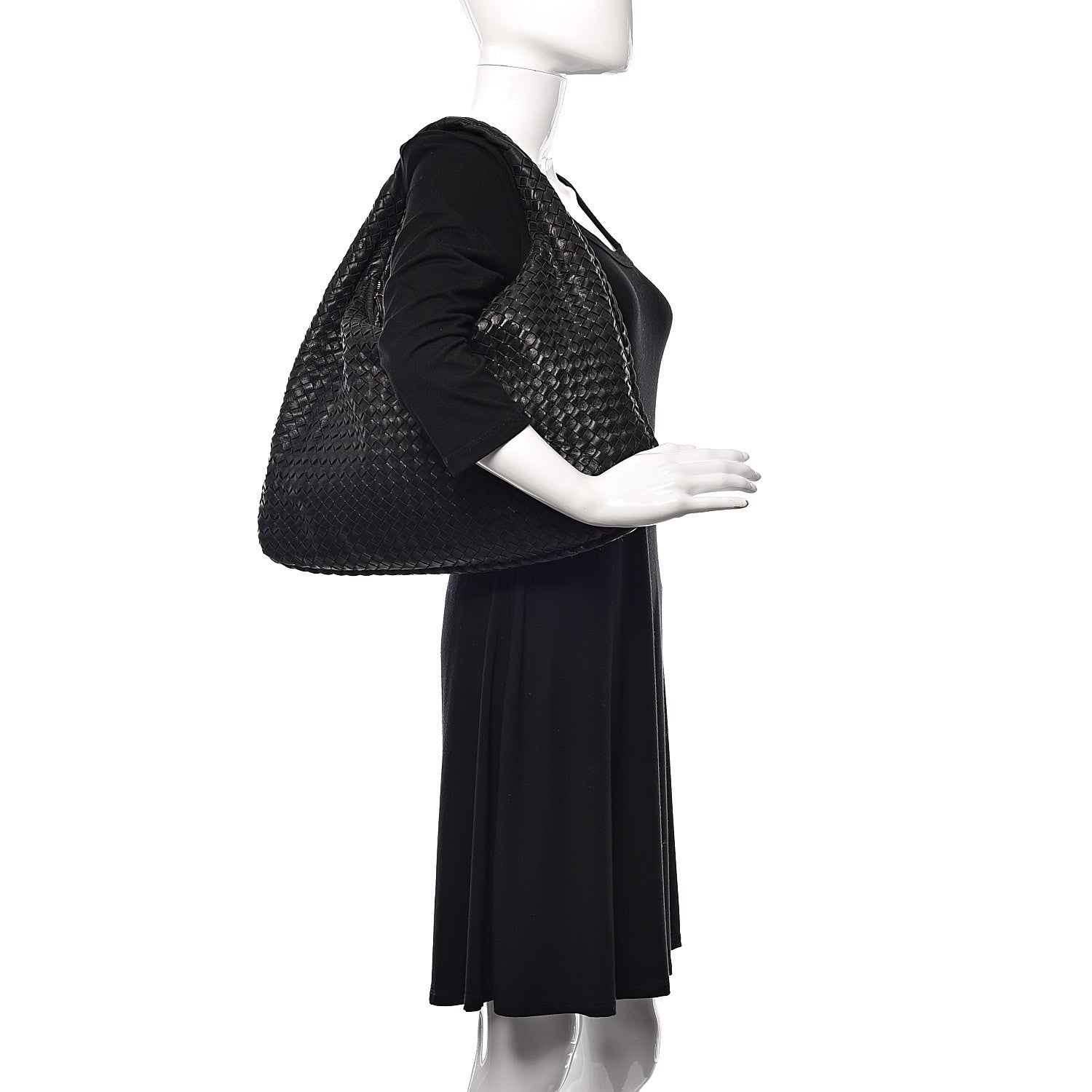 Bottega Veneta Nappa Intrecciato Large Veneta Hobo Black 2 of 15