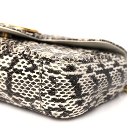 Gucci Snakeskin Matelasse Super Mini GG Marmont Shoulder Bag Roccia 10 of 11