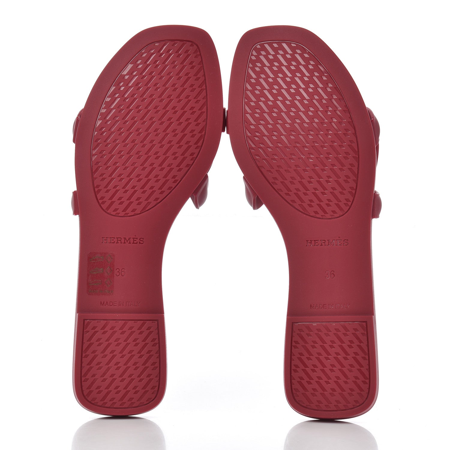Hermes Rubber Aloha Sandals 36 Rose Baie 5 of 9