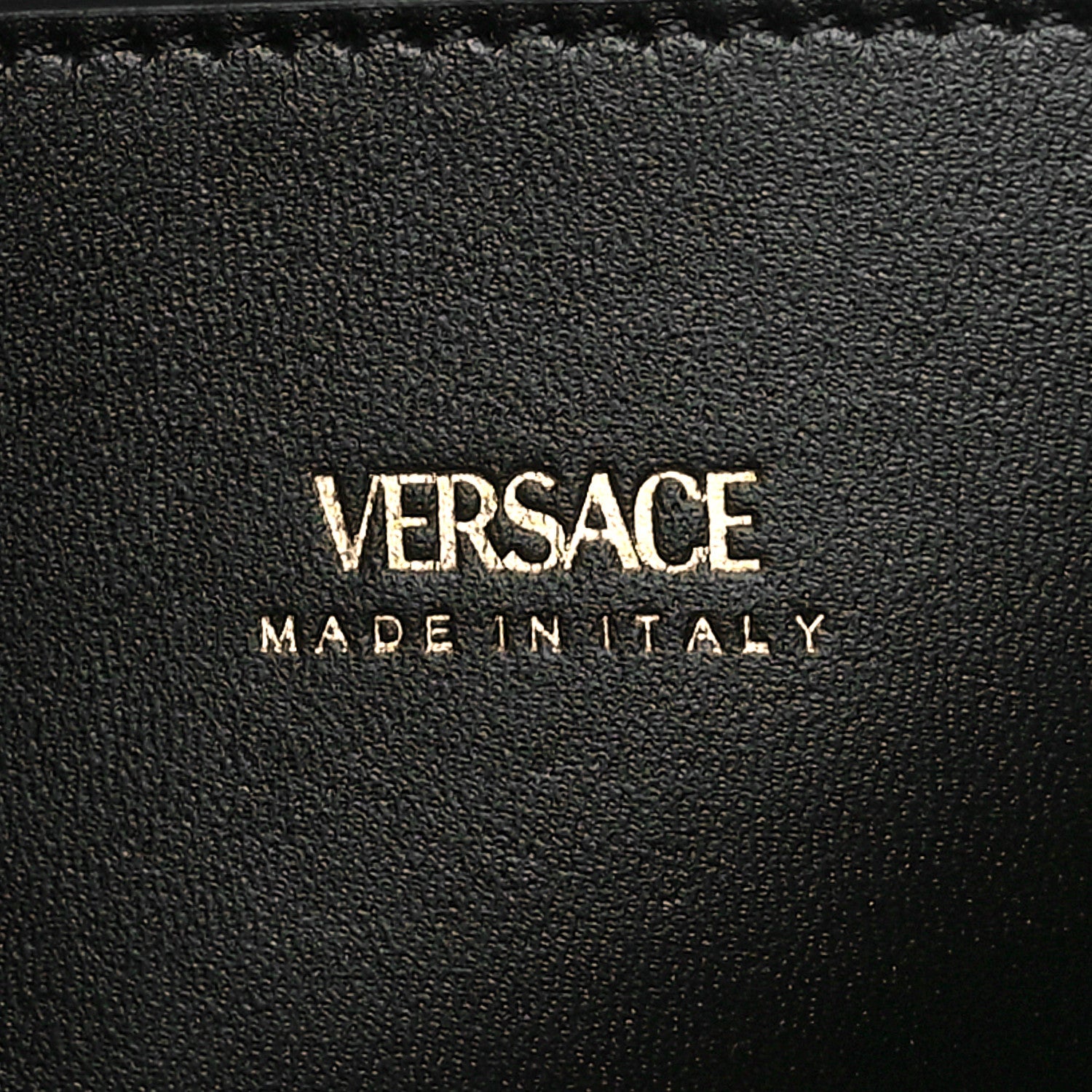Versace Metallic Lambskin Quilted Virtus Crossbody Bag Gold 6 of 9