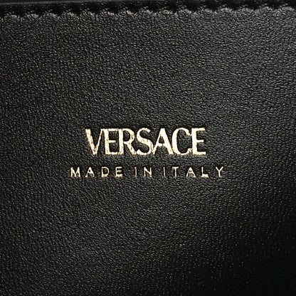 Versace Metallic Lambskin Quilted Virtus Crossbody Bag Gold 6 of 9