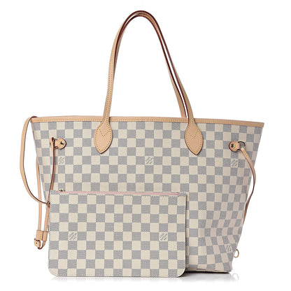 Louis Vuitton Damier Azur Neo Neverfull MM Rose Ballerine 1 of 12