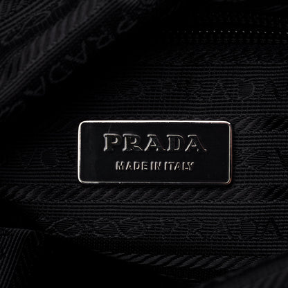 Prada Tessuto Nylon Single Buckle Messenger Bag Black 5 of 9