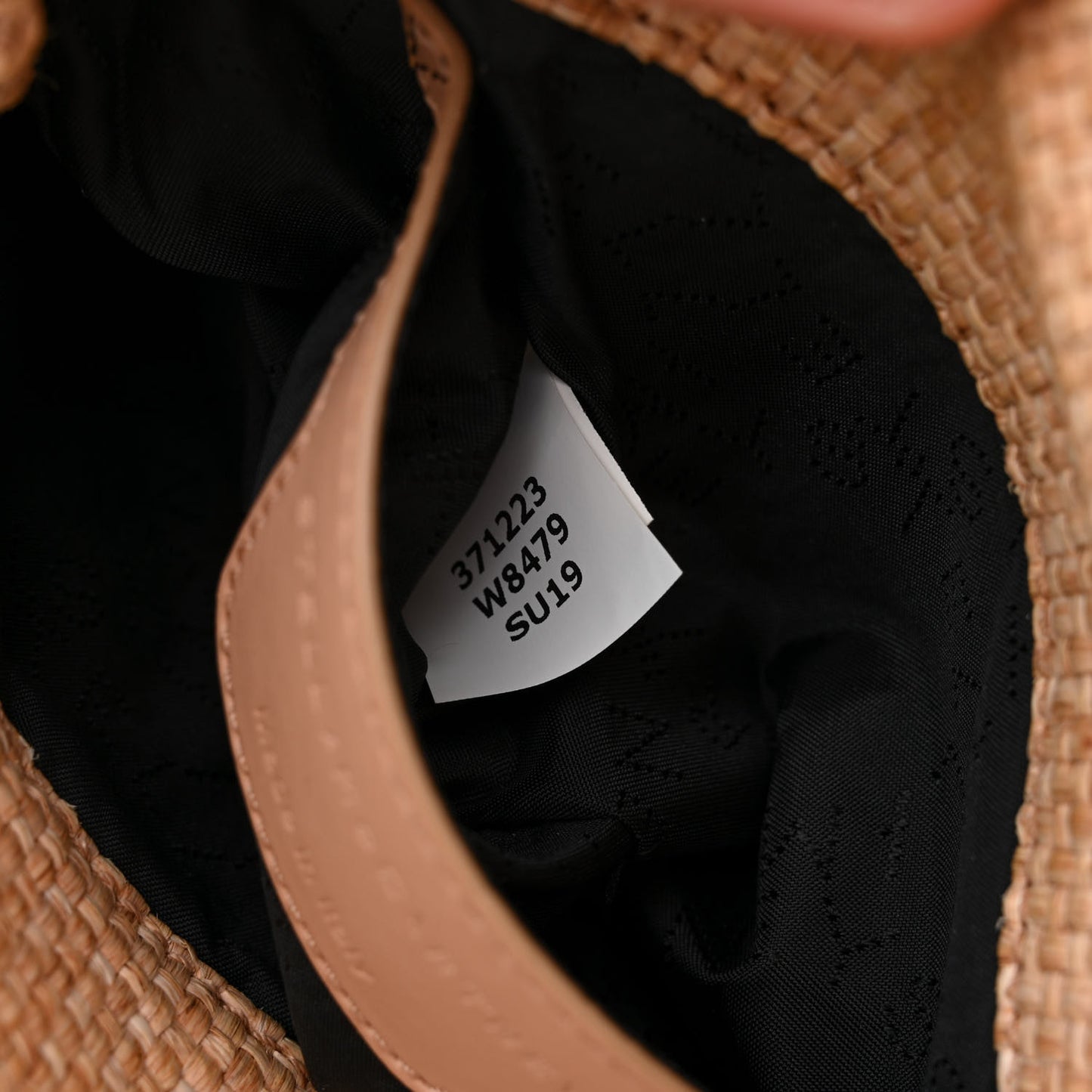 Raffia Mini Falabella Fold Over Tote Natural