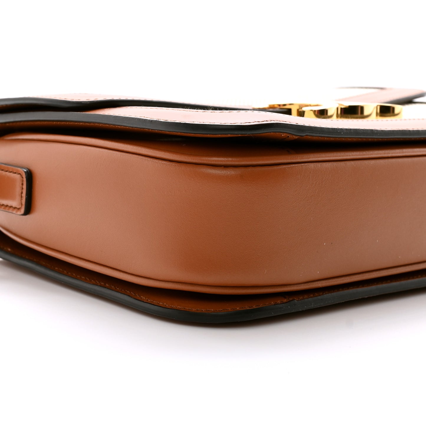 Textile Calfskin Classique Triomphe Bag Natural Tan