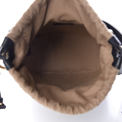 Chloe Smooth Calfskin Logo Mini Roy Bucket Bag Full Blue 5 of 9