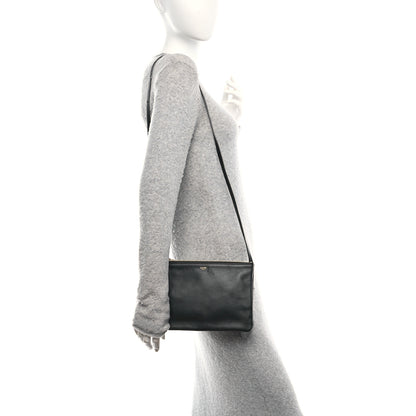 Celine Lambskin Small Trio Crossbody Bag Black 2 of 11