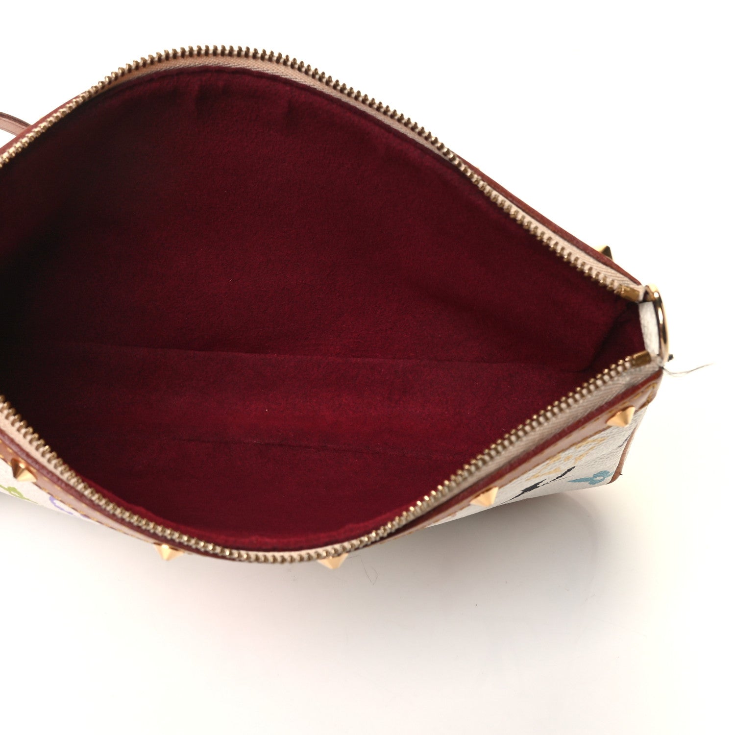 Louis Vuitton Monogram Multicolor Pochette Accessories White 4 of 5