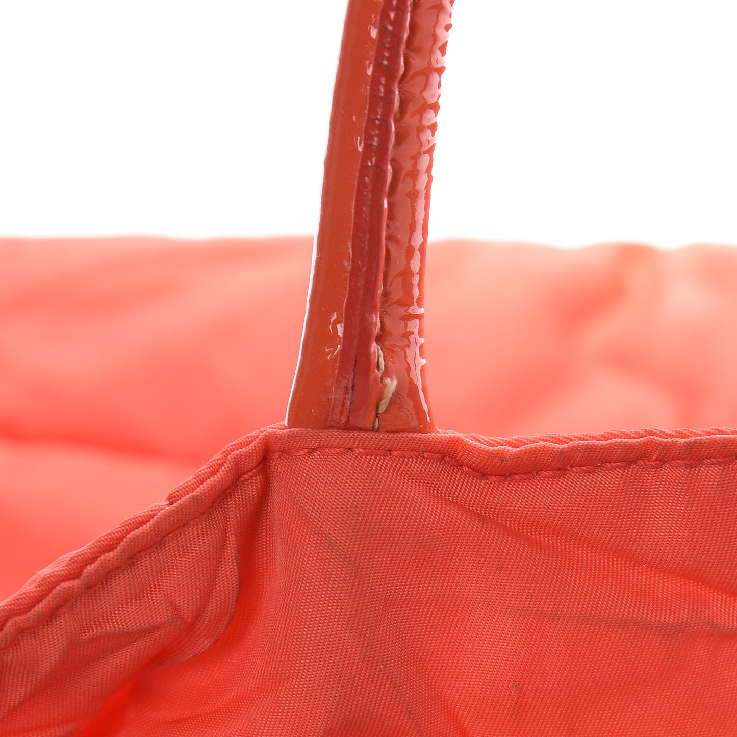 Tessuto Nylon Quilted Tote Orange