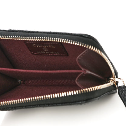 Chanel Caviar Quilted Zip Card Holder Black 5 of 11