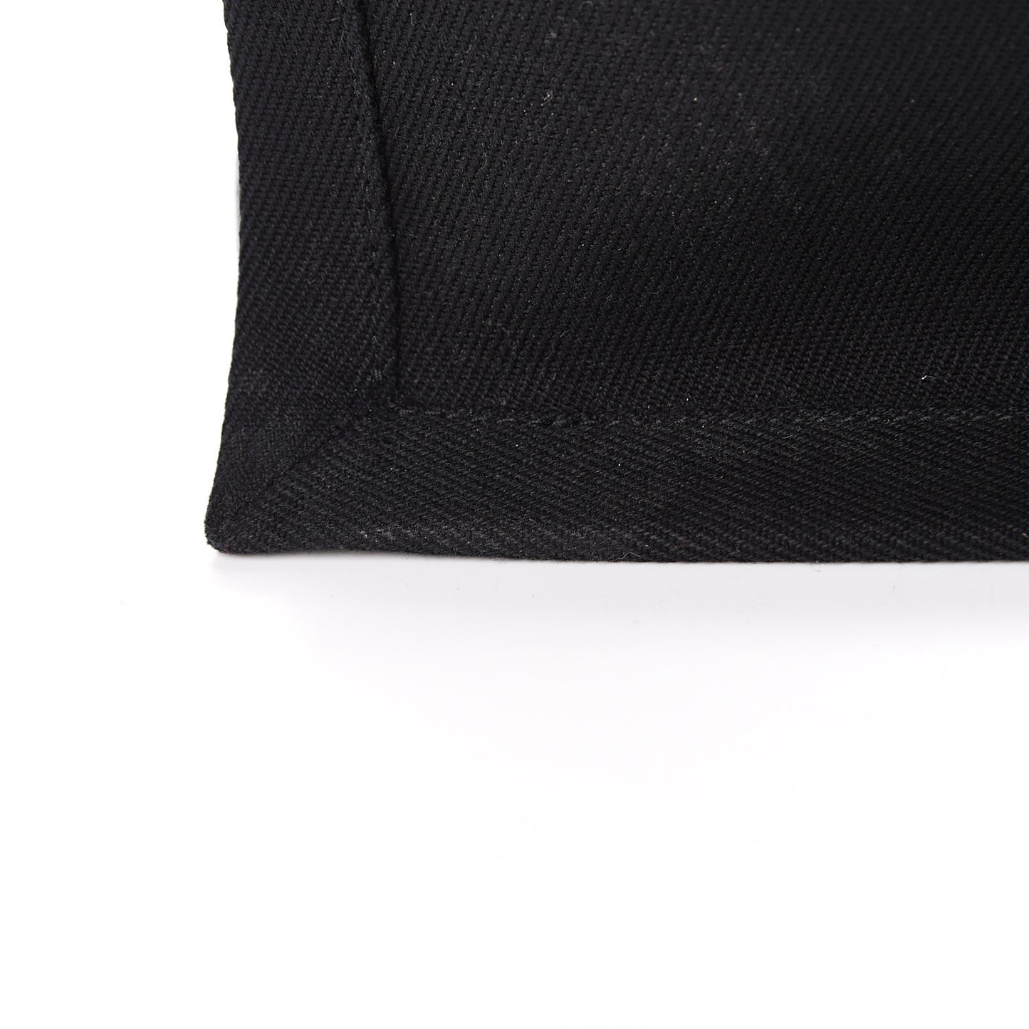 Linen Calfskin Rive Gauche Tote Black