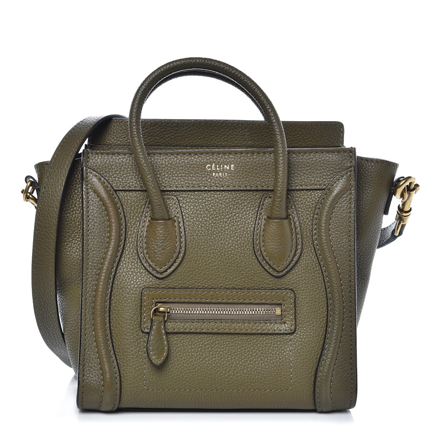 Drummed Calfskin Nano Luggage Jungle