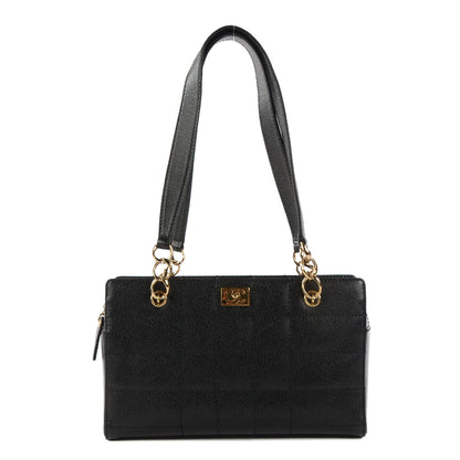 Chanel Caviar Square Stitched Shoulder Bag Black 1 of 7