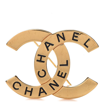 Chanel CC Brooch Gold 1 of 5