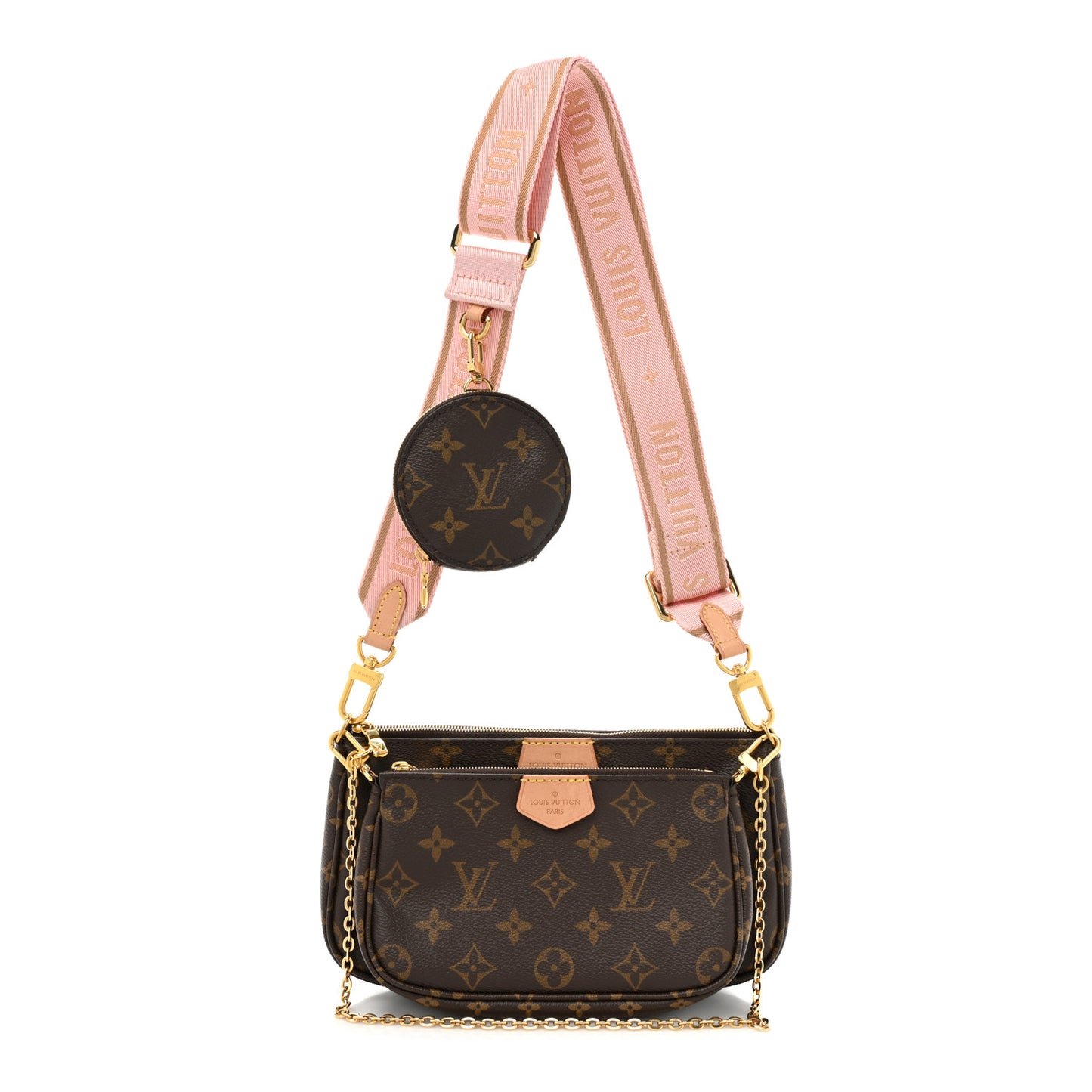 Monogram Multi Pochette Accessories Rose Clair