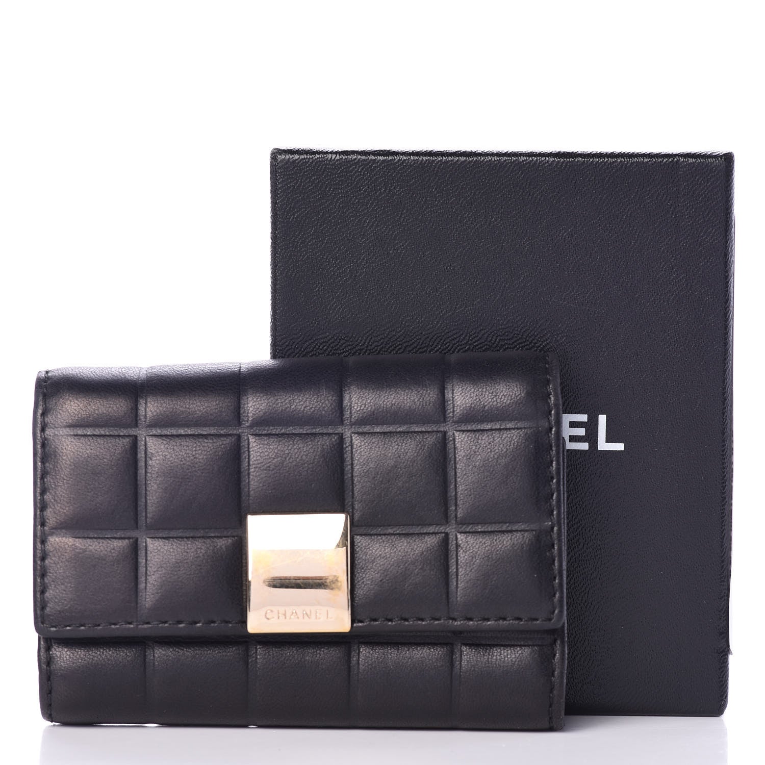 Chanel Lambskin Chocolate Bar 6 Key Holder Blue 9 of 9