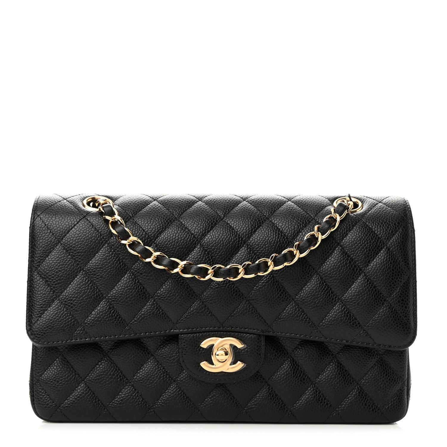 Chanel Caviar Quilted Medium Double Flap Black 1 of 11