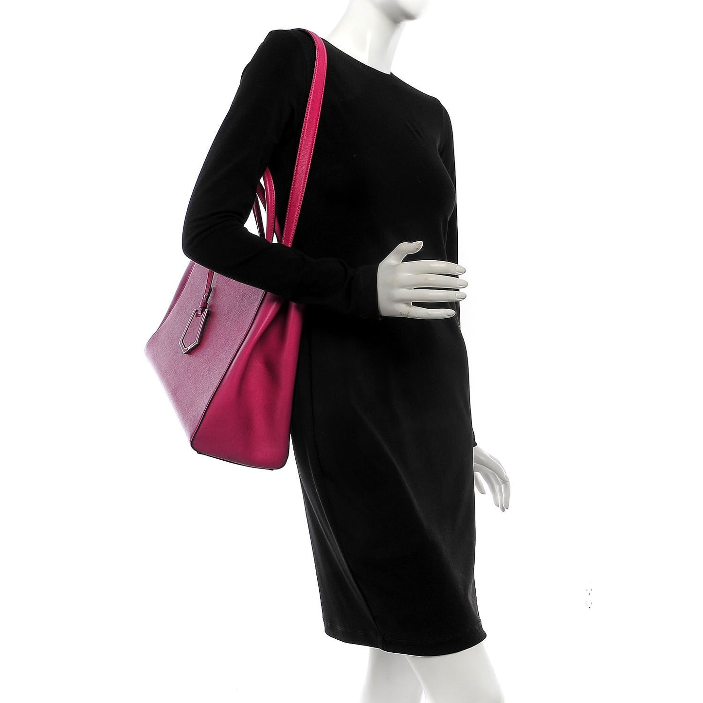 Vitello Elite Medium 2Jours Tote Magenta